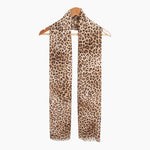 Odessa Lightweight Scarf - Neutral, Leopard: One-size