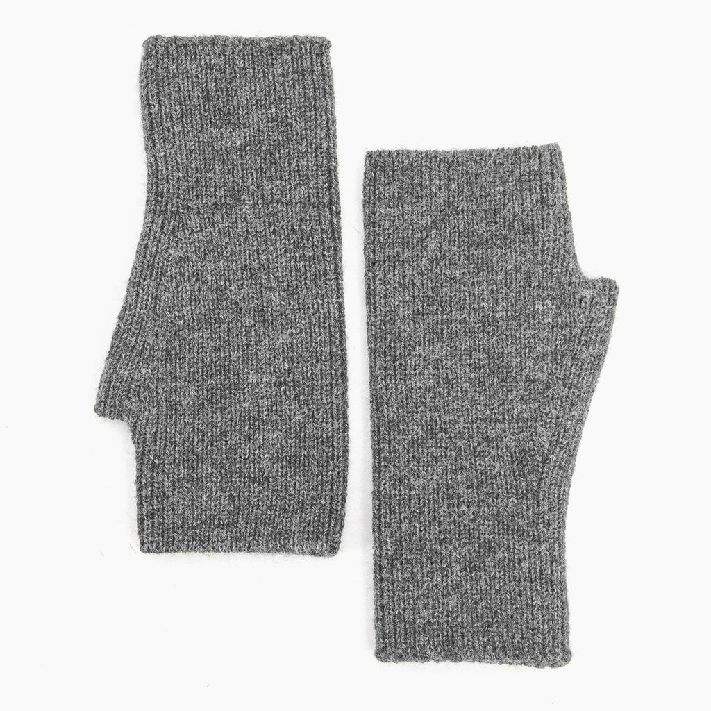 Dylan Wrist Warmers - Dark Grey, Knitted: One-size