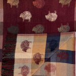 Doodle Sheep Print: Burgundy