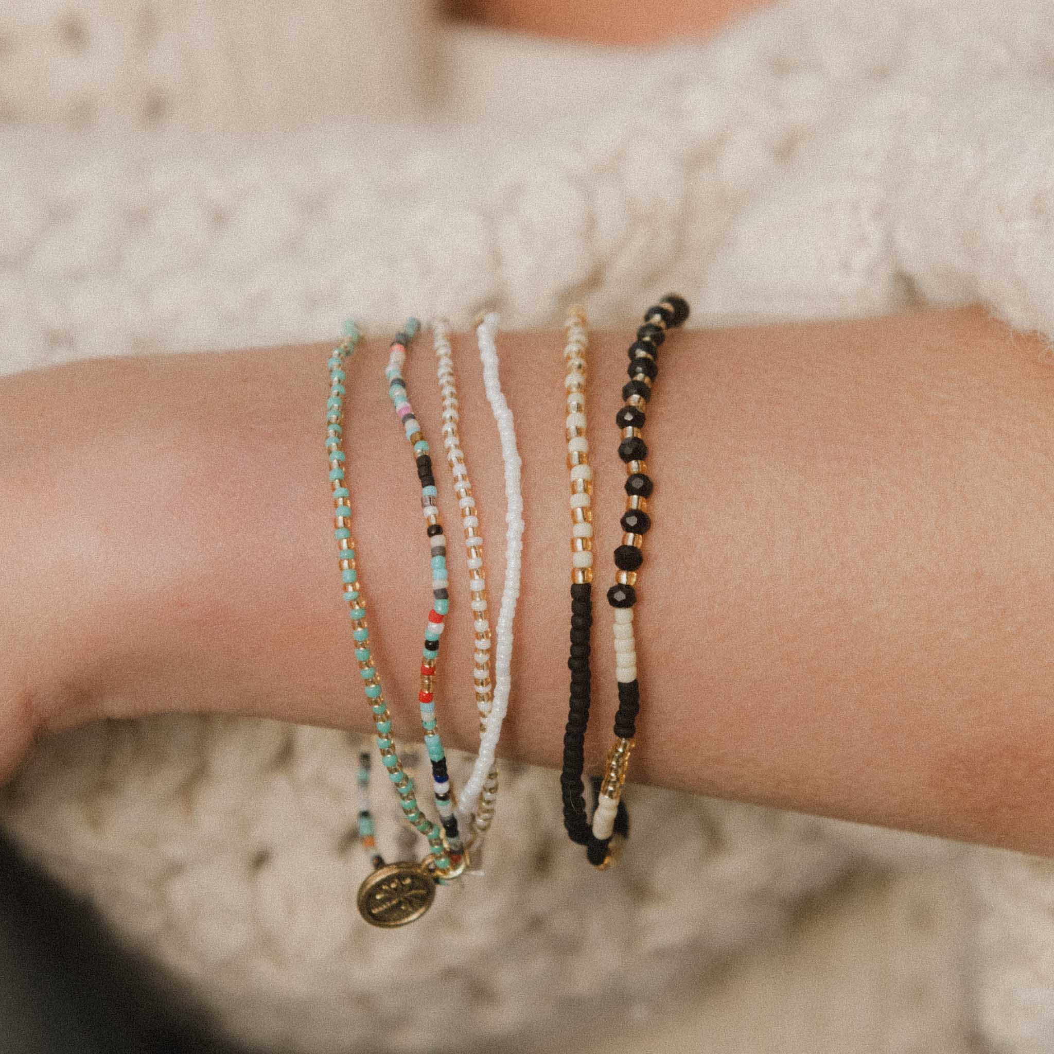 Monte Carlo Surf Bracelet, Beaded Bracelet, by Koh Surf: Green