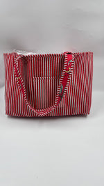 100% Cotton Kantha Quilted Boho Reversible Animal Red Tote Bag