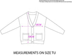 Fair Isle Button Front Knit Cardigan: Grey