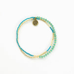Monte Carlo Surf Bracelet, Beaded Bracelet, by Koh Surf: Green