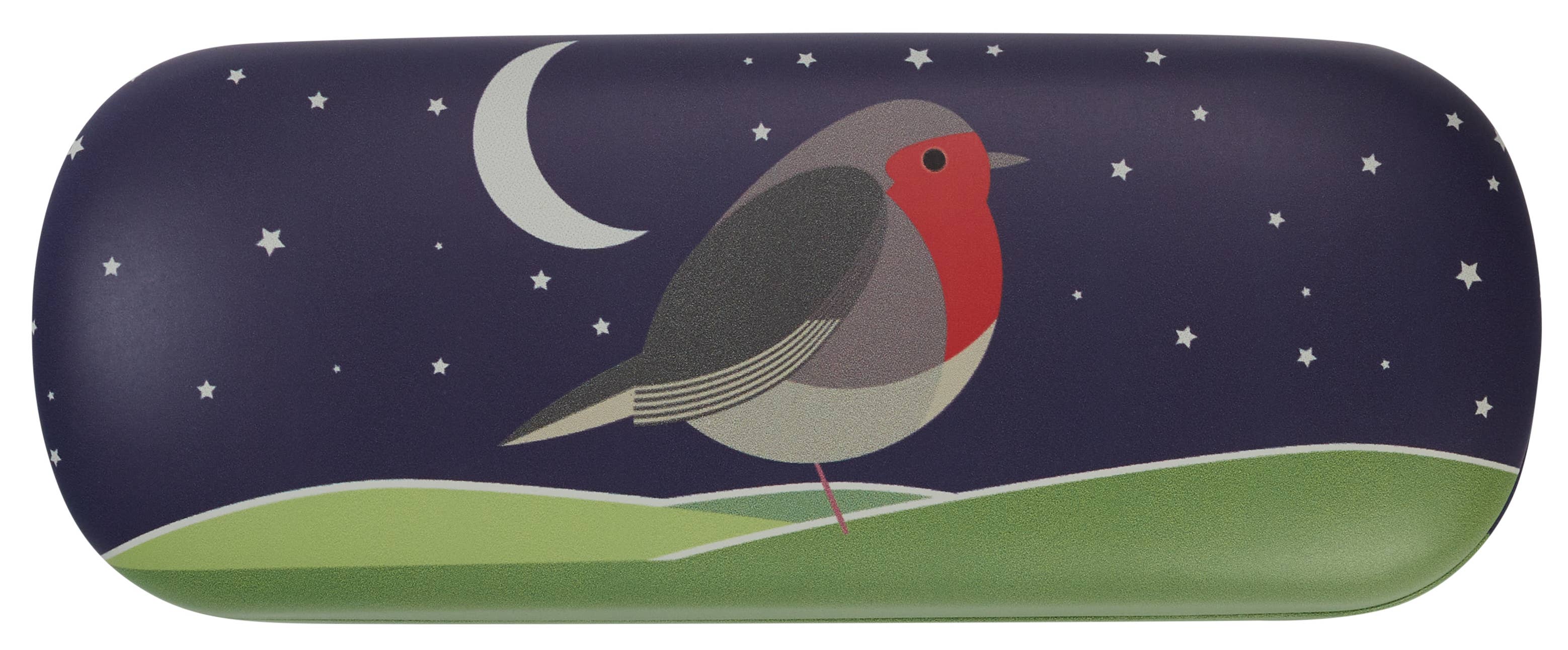 Night Robin Glasses Case & Premium Cloth