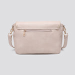 Vegan Leather Multi-Compartment Crossbody Bag # 26759: BROWN