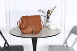 Vegan Leather Crossbody Bag # JNY3351S2526: BROWN