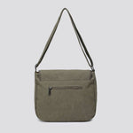 2254 Canvas Star Crossbody Bag: BLACK