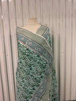 100% Cotton screen print shawl/scarf  with natural dye...
