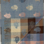 Doodle Sheep Print: Denim