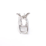 Starfish shaped metal hair clamp