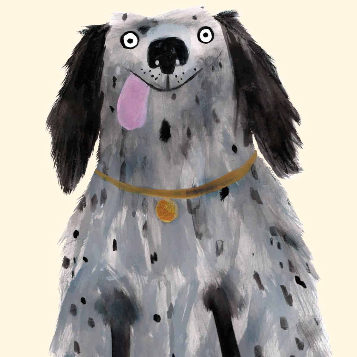 Happy Spaniel Dog Greeting Card | Cute Dog Greeting Card