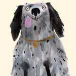 Happy Spaniel Dog Greeting Card | Cute Dog Greeting Card