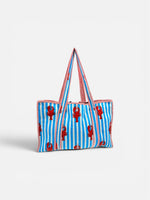 100% Cotton Kantha Quilted Boho Reversible (Small) Tote Bag