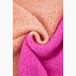 Aster Pink/Red Colourblock Heavyweight Scarf: One-size