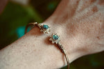 Labradorite Brass Bracelet