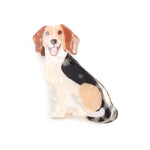Pearlescent Sitting Dog Hair Claw Clip
