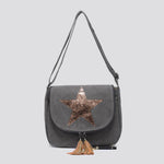 2254 Canvas Star Crossbody Bag: DGREY