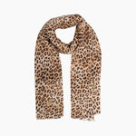 Odessa Lightweight Scarf - Neutral, Leopard: One-size