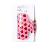 Pink & Red Heart Hair Claw Clip
