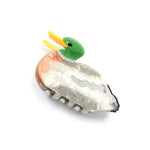 Pearlescent Mallard Duck Hair Claw Clip