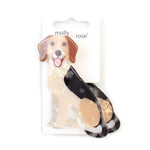 Pearlescent Sitting Dog Hair Claw Clip