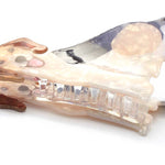 Pearlescent Sitting Dog Hair Claw Clip