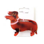 Tortoiseshell Dachshund Hair Claw Clip