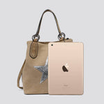 2290 Canvas Star Tote Bag: BLACK