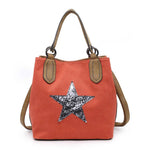 2290 Canvas Star Tote Bag: BLACK