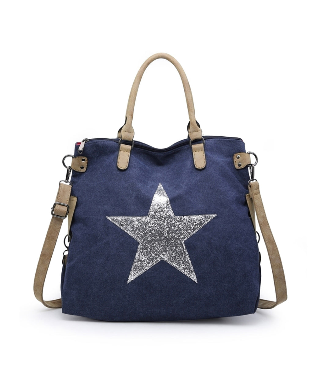 Large Weekender Sparkly Star Bag 2253